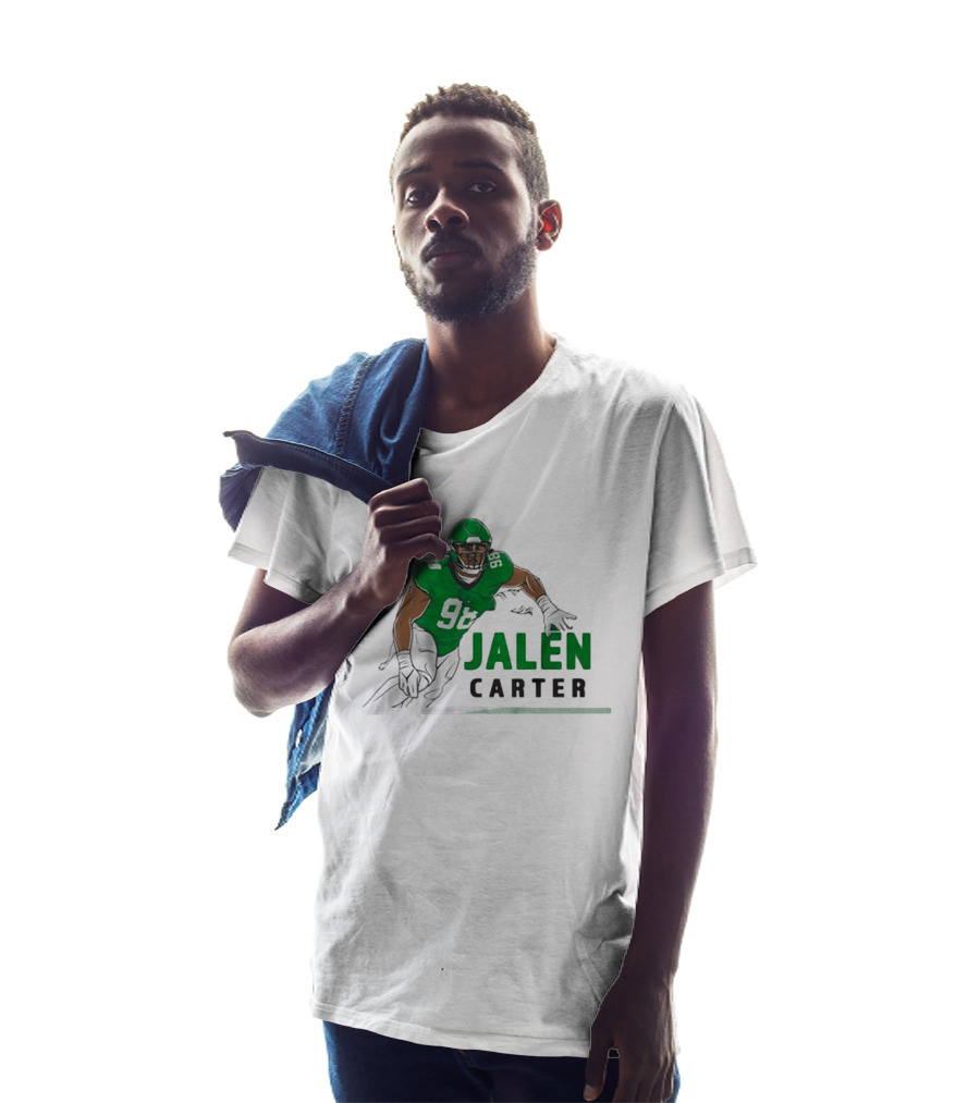Jalen Carter 98 Philadelphia Eagles Big Dawg Pose NFL T-Shirt