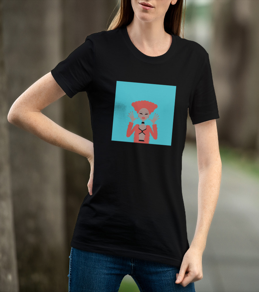 Aja 822963 Fashion Illustration Bold Red Look T-Shirt