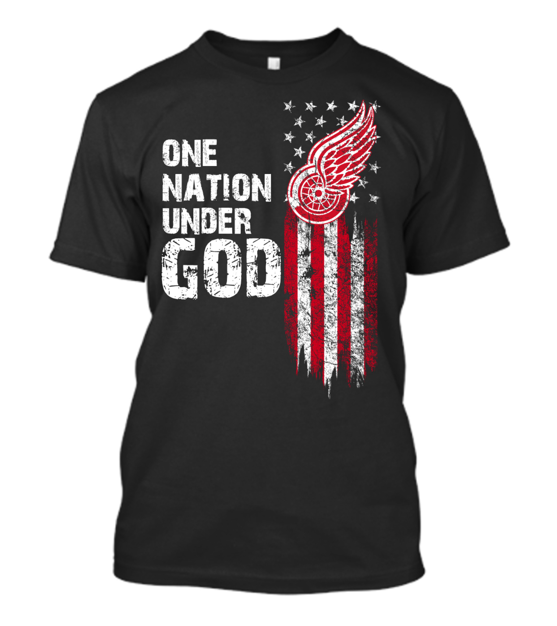 Detroit Red Wings One Nation Under God T-Shirt