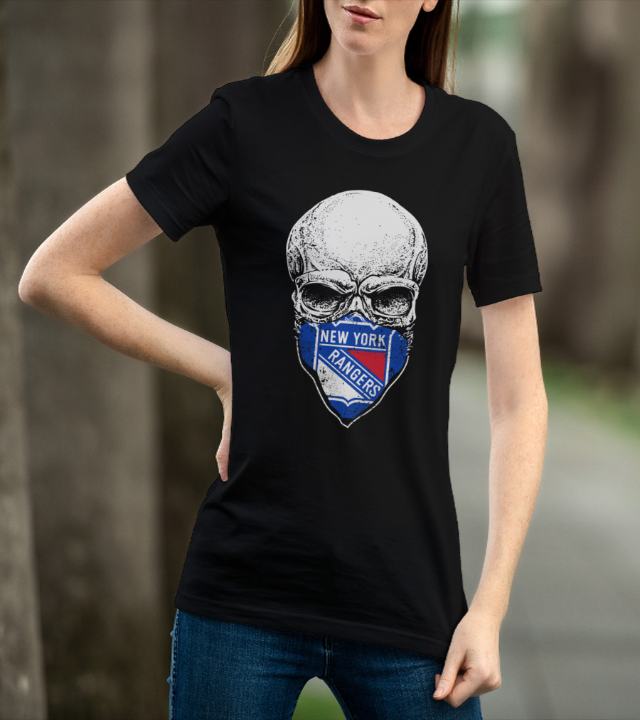 New York Rangers Skull Mask T-Shirt