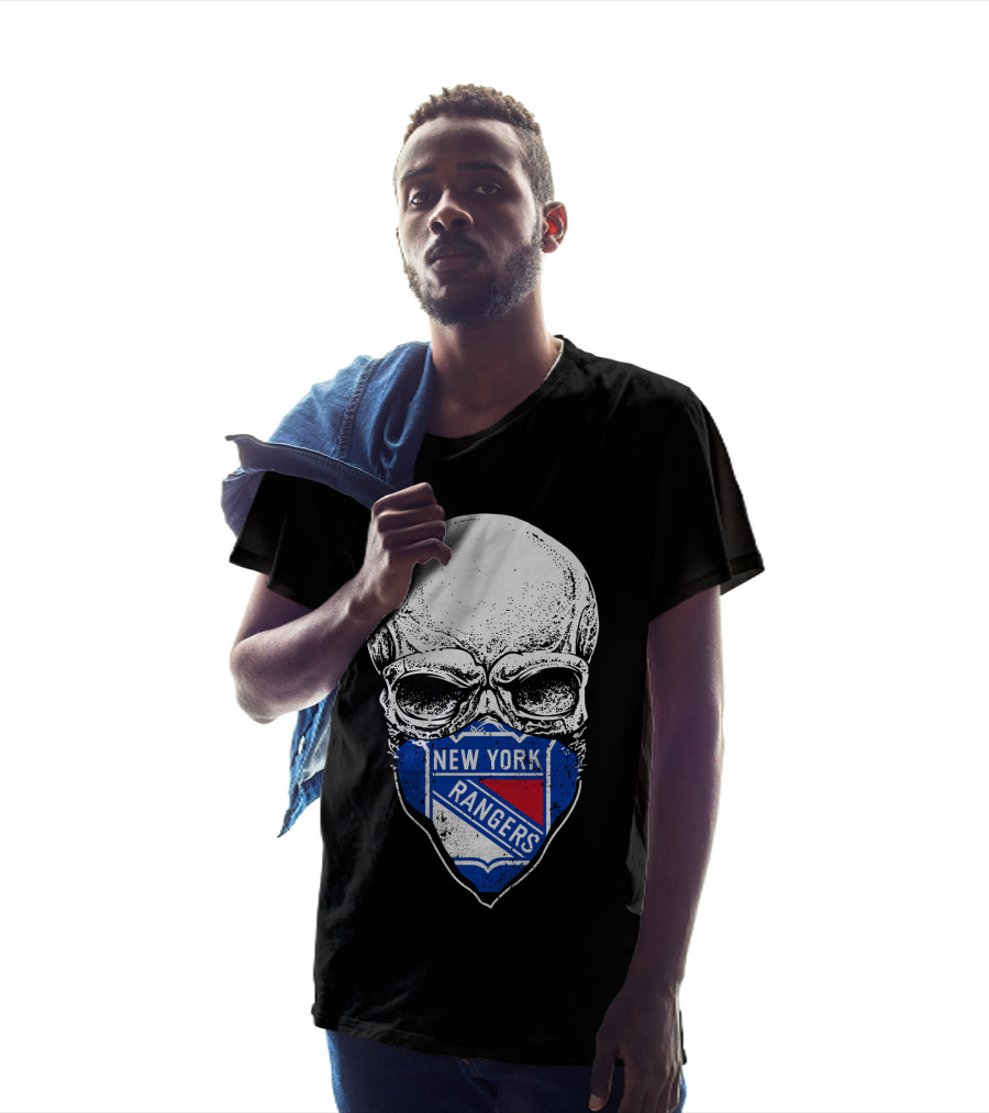 New York Rangers Skull Mask T-Shirt