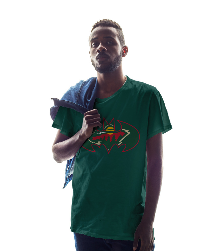 Minnesota Wild Batman Logo Mashup T-Shirt