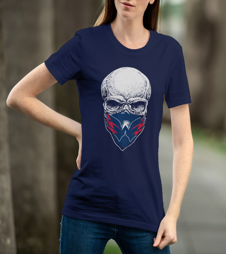 Washington Capitals Skull With Masked T-Shirt