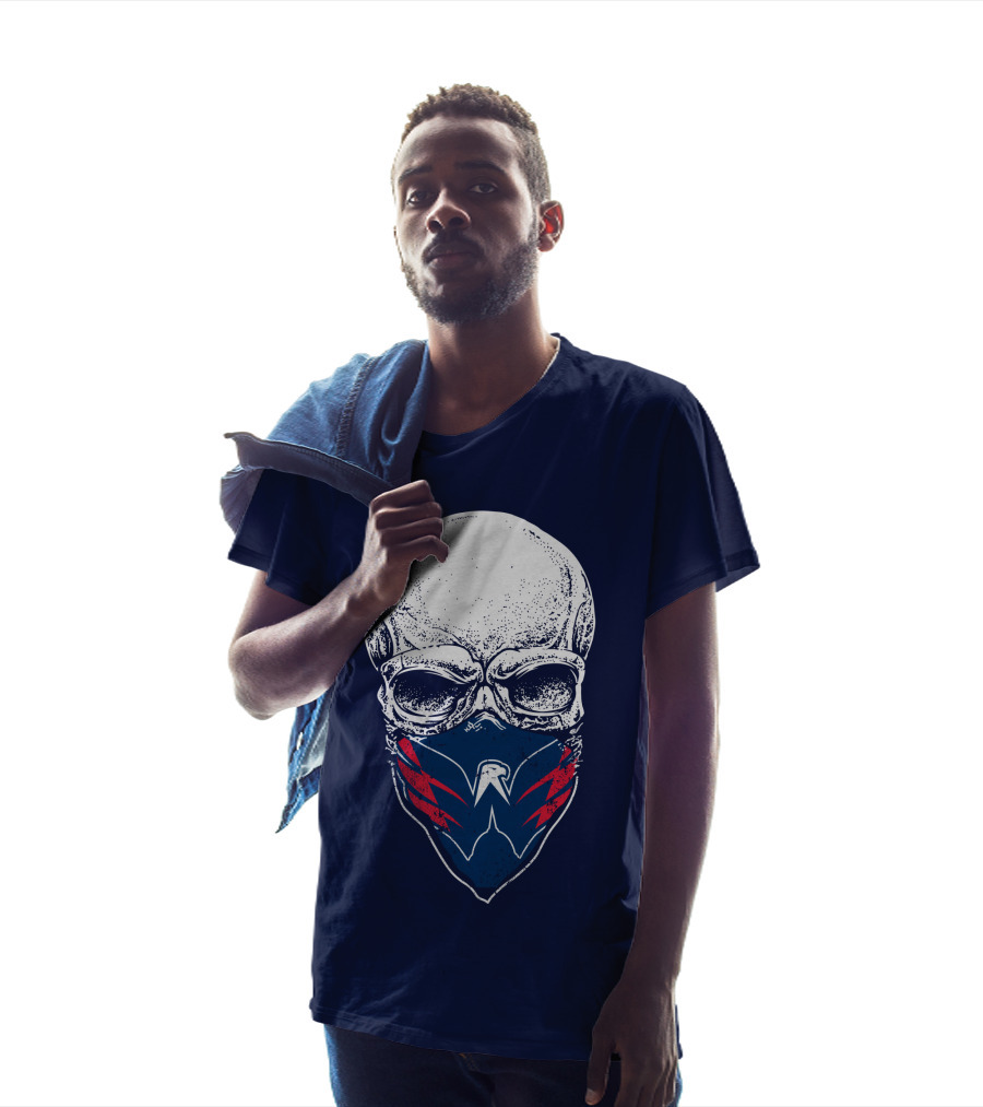 Washington Capitals Skull With Masked T-Shirt