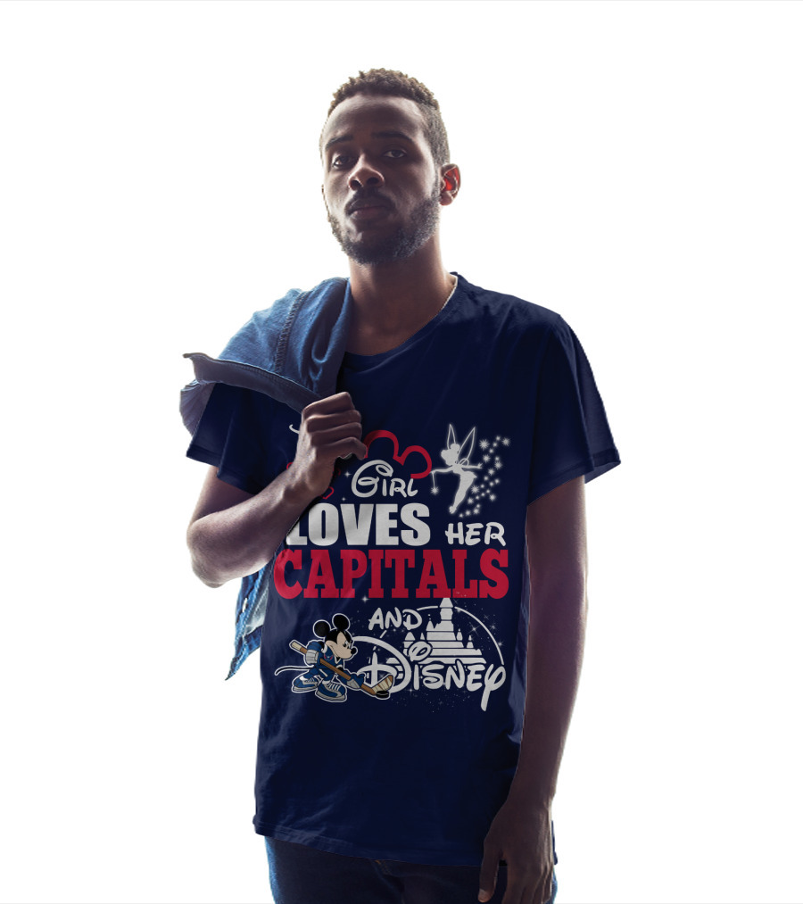This Girl Loves Her Capitals And Disney T-Shirt