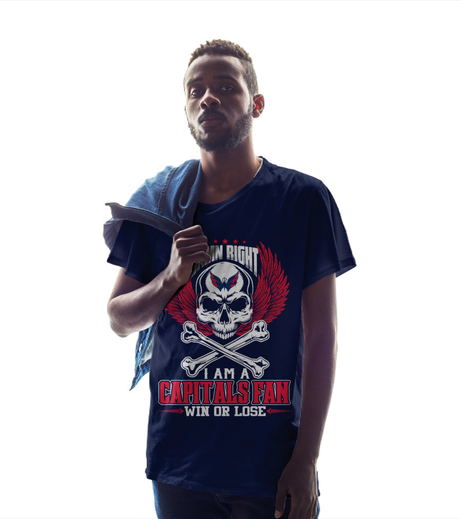 Damn Right I Am A Washington Capitals Fan Win Or Lose T-Shirt