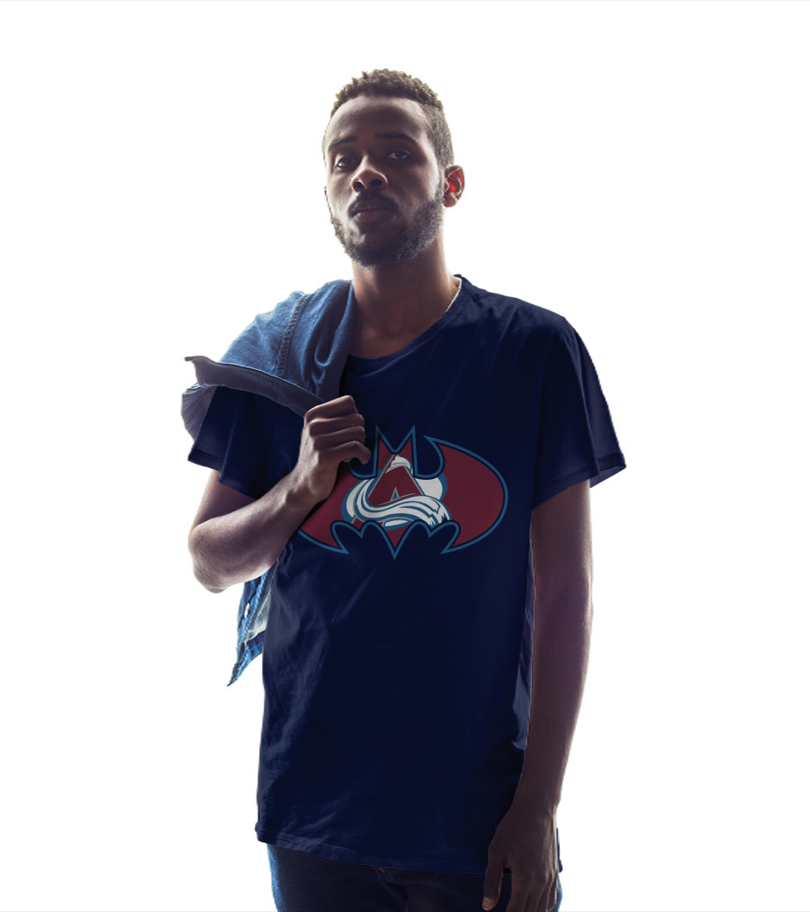 Colorado Avalanche Batman Logo Mashup T-Shirt