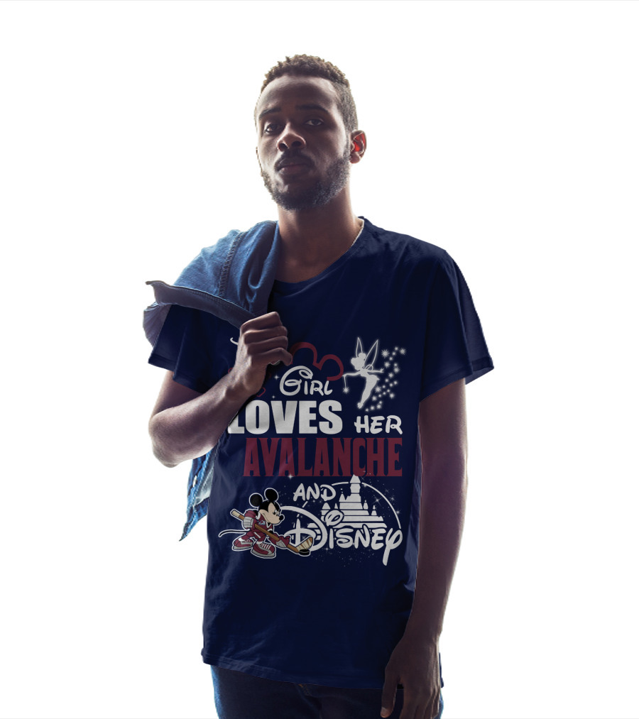 This Girl Loves Her Colorado Avalanche And Disney T-Shirt