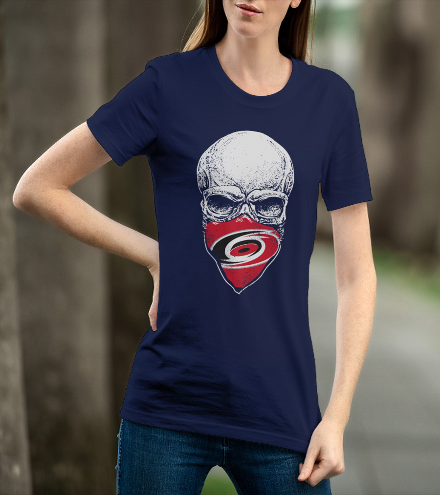Carolina Hurricanes Skull Mask T-Shirt