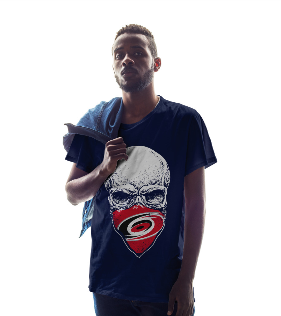 Carolina Hurricanes Skull Mask T-Shirt