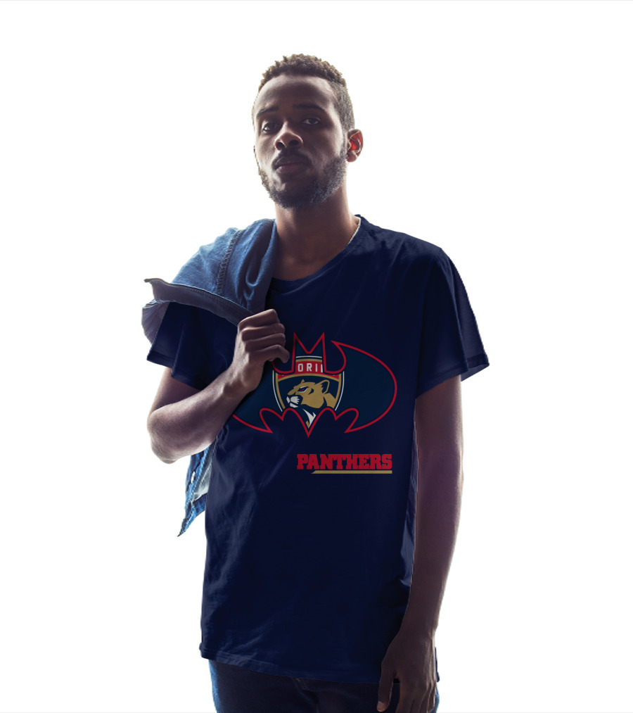 Florida Panthers Bat Symbol Badge T-Shirt