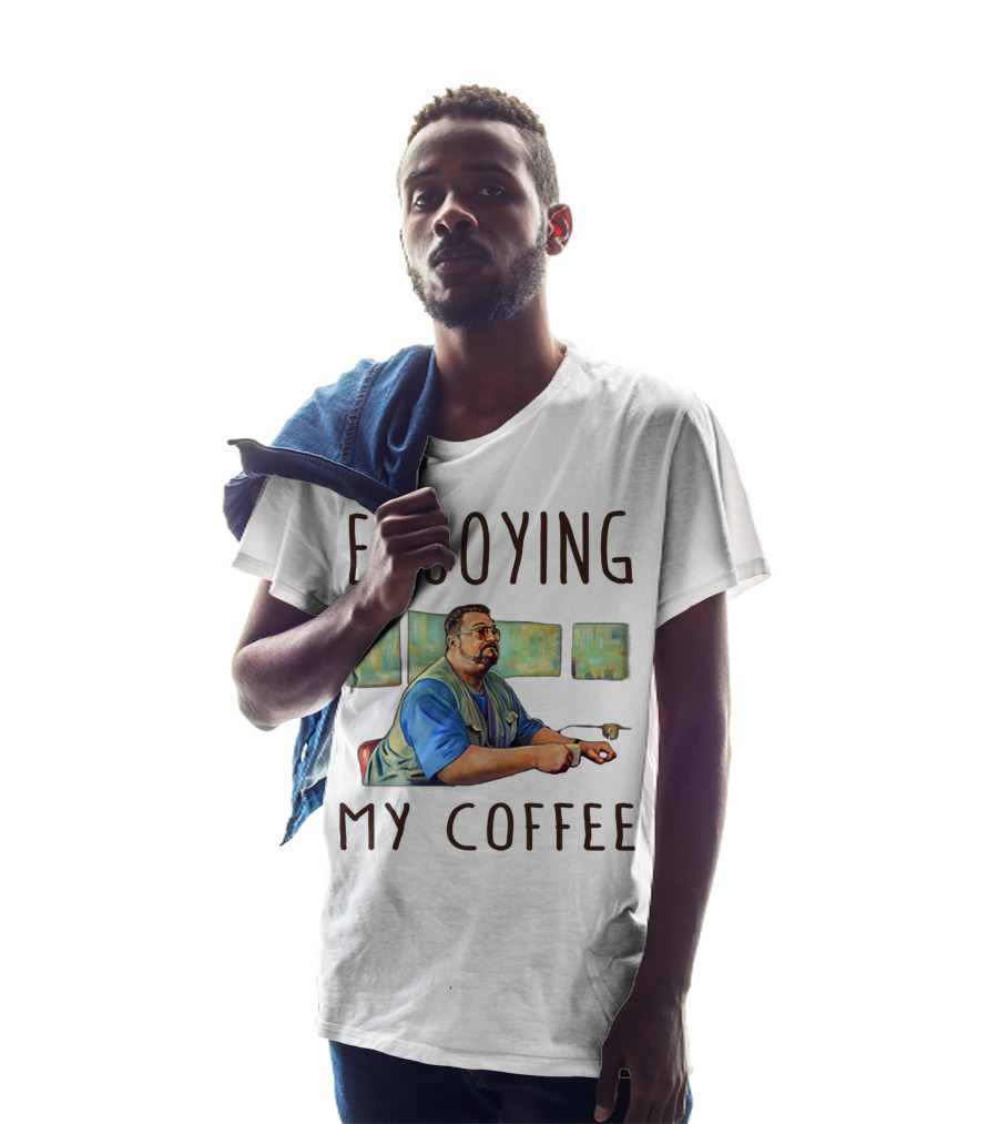 Enjoying My Coffee Relaxing Painting Scene T-Shirt