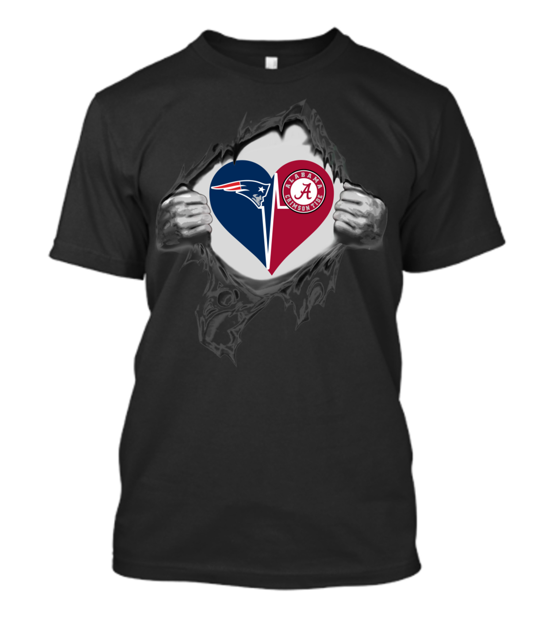 Patriots Heart Alabama Crimson Tide Fan Loyalty T-Shirt