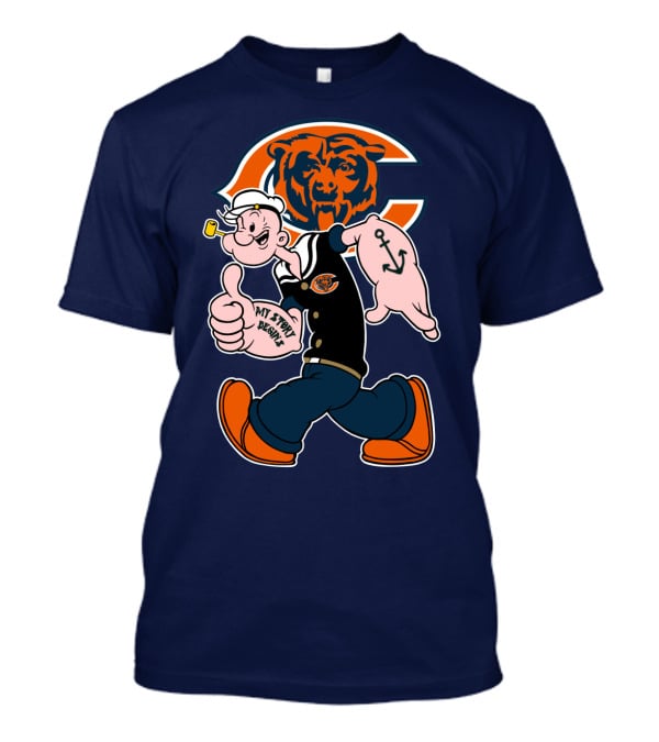 Chicago Bears Popeye Thumbs Up T-Shirt