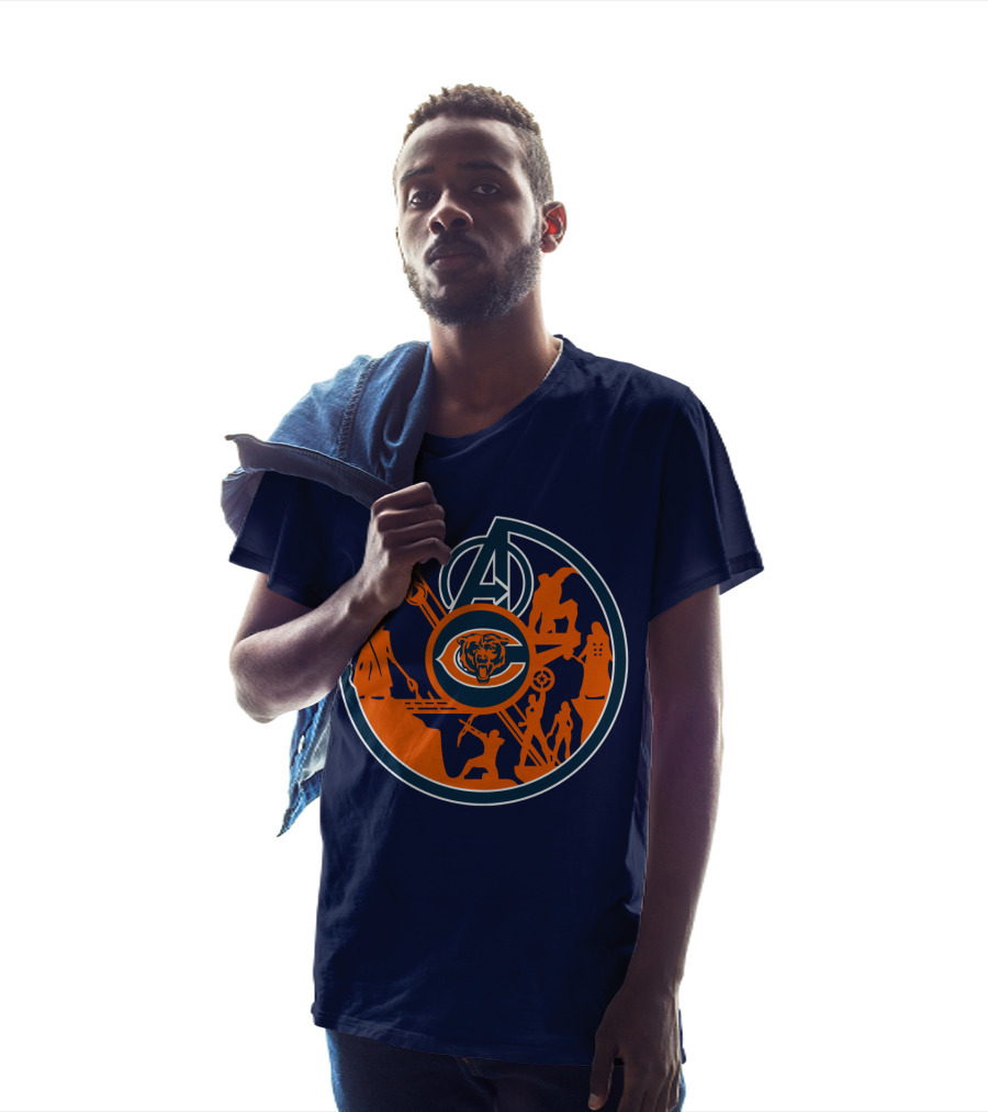 Chicago Bears Avengers Crossover T-Shirt