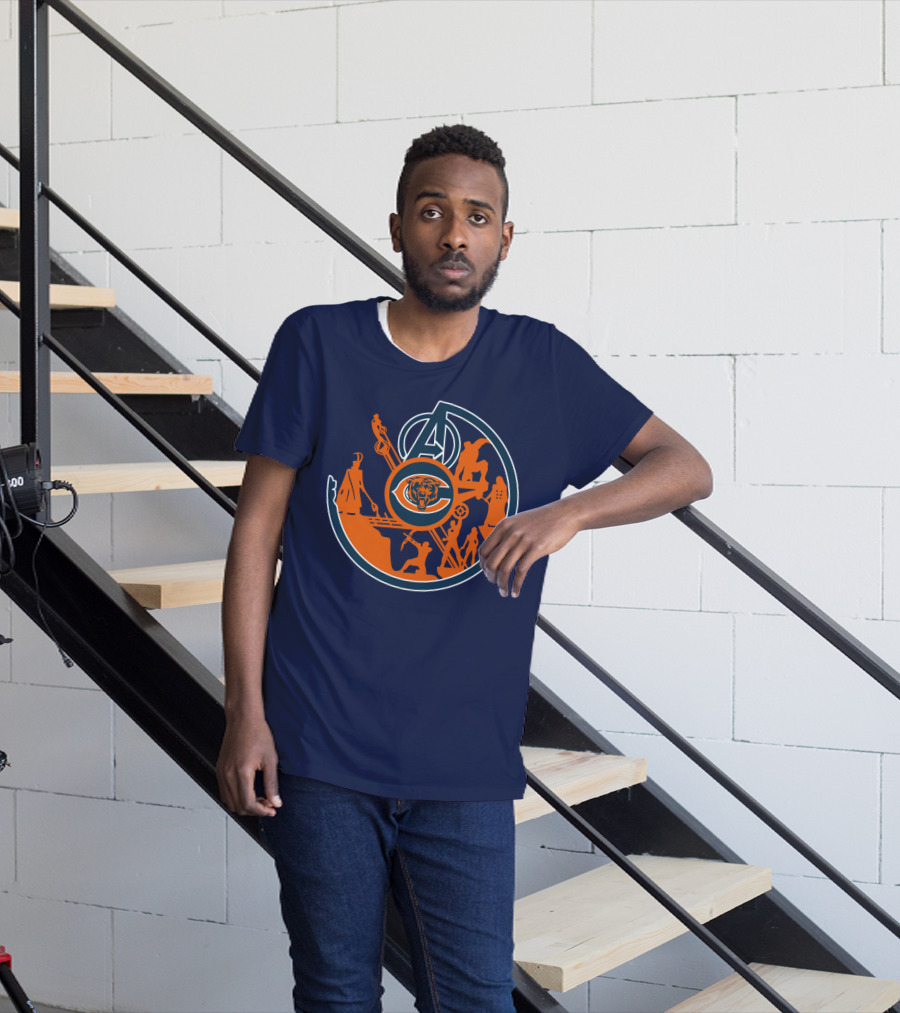 Chicago Bears Avengers Crossover T-Shirt