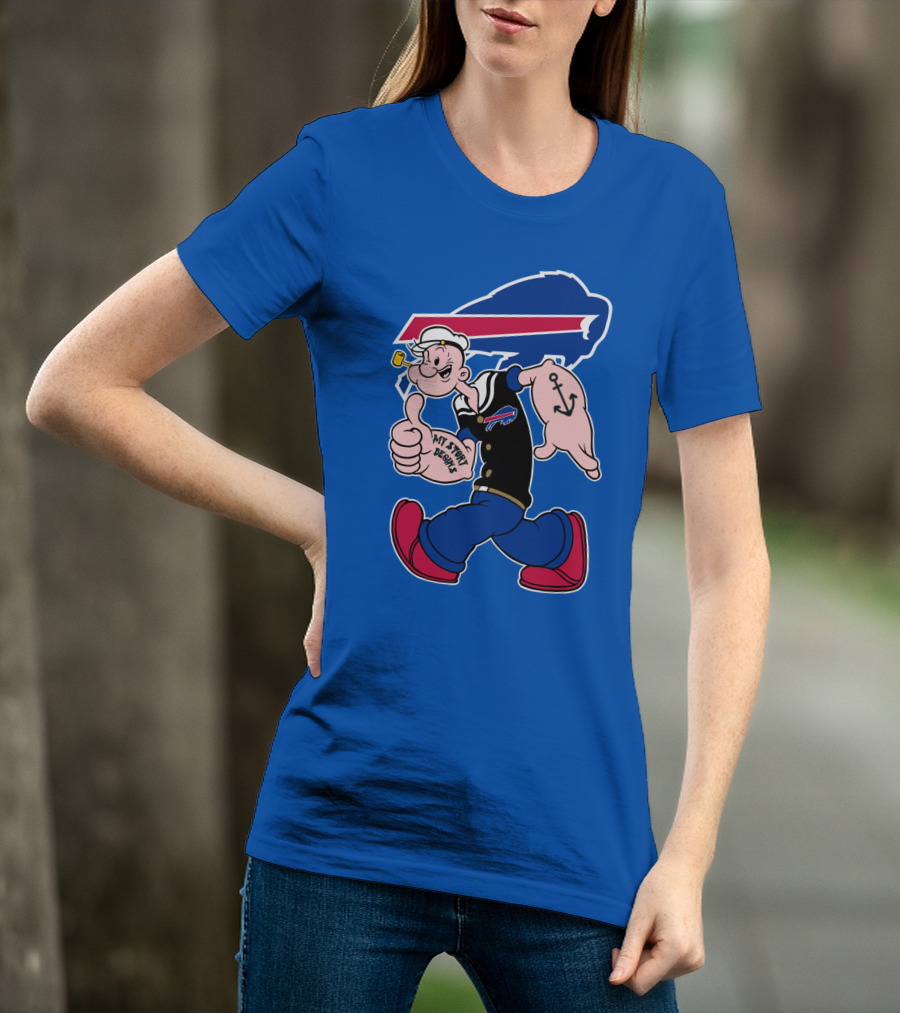 Buffalo Bills Popeye My Spirit Beanie T-Shirt