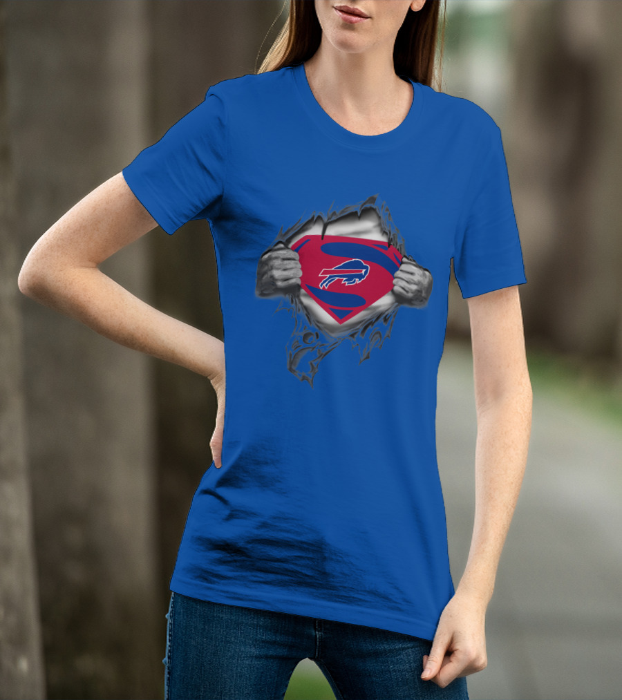 Buffalo Bills Superman Logo Unveiling T-Shirt