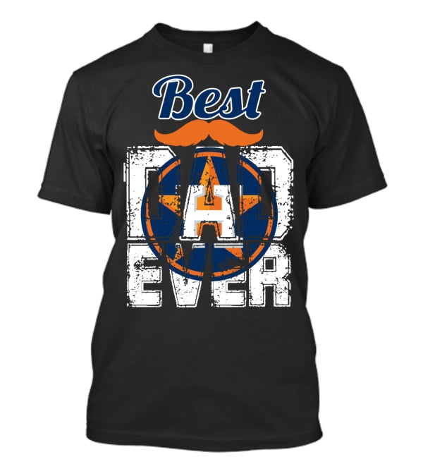 Best Dad Ever Astros Star T-Shirt