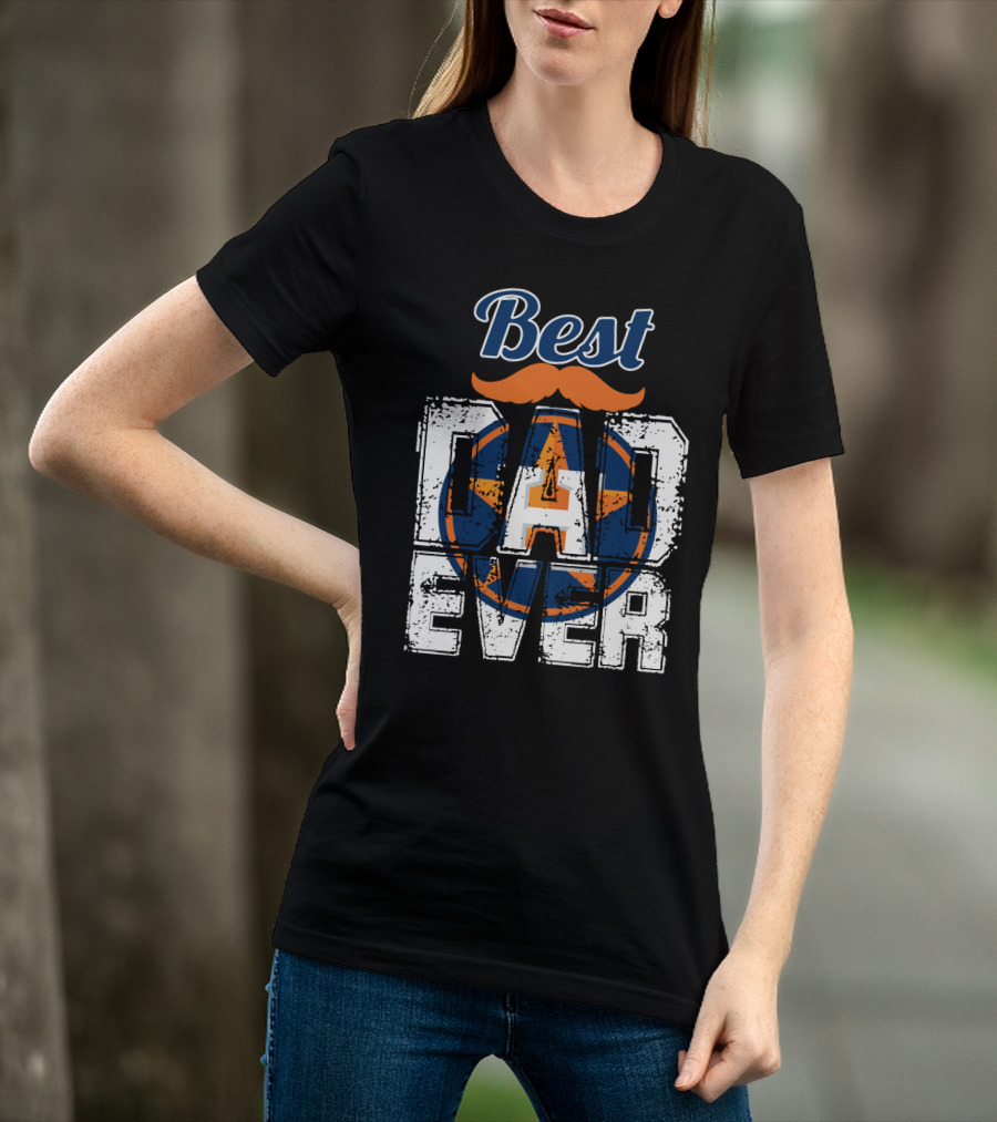 Best Dad Ever Astros Star T-Shirt