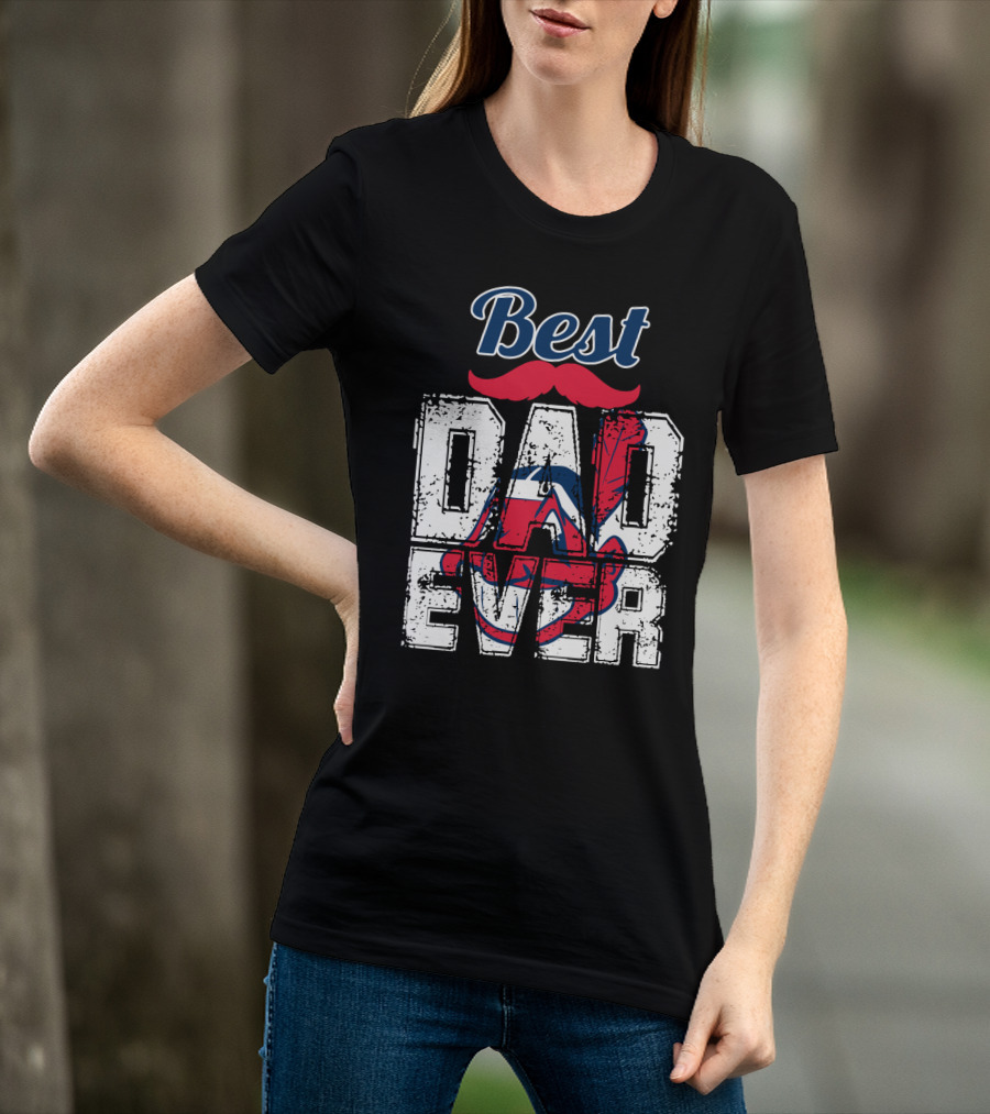 Best Dad Ever Indians Chief Wahoo T-Shirt