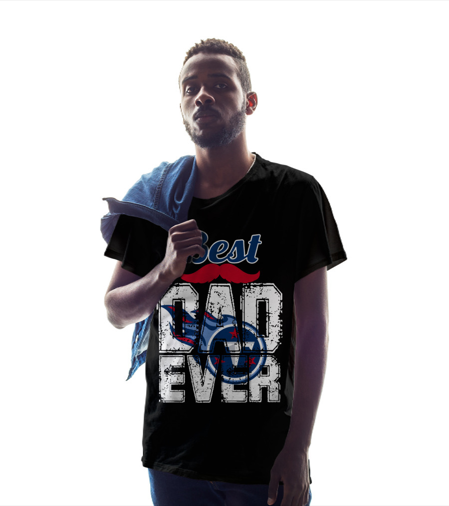 Best Dad Ever Titans Football T-Shirt