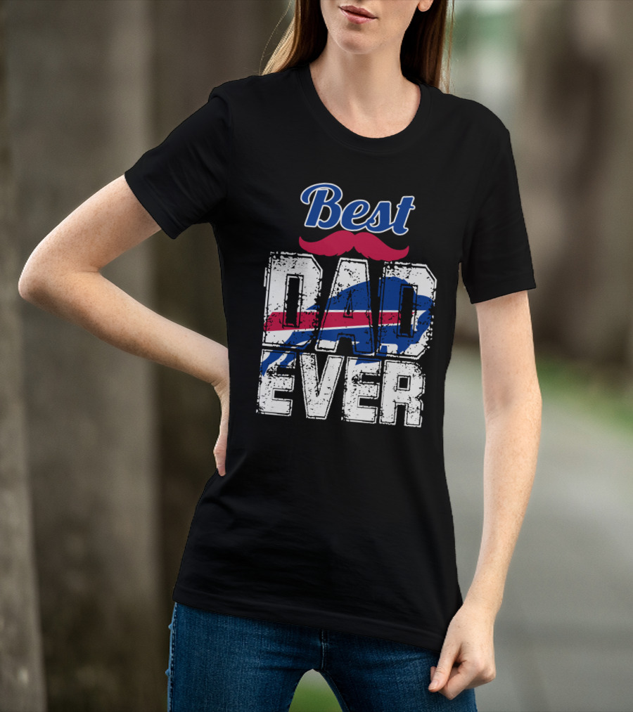 Best Dad Ever Bills Football T-Shirt