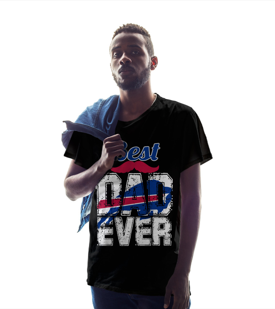 Best Dad Ever Bills Football T-Shirt
