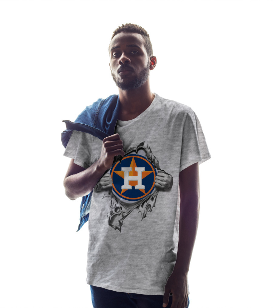 Houston Astros Breaking Through Steel T-Shirt
