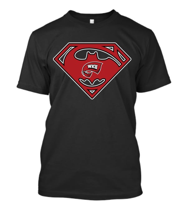 Wku Hilltoppers Superman Batman Logo Fusion T-Shirt