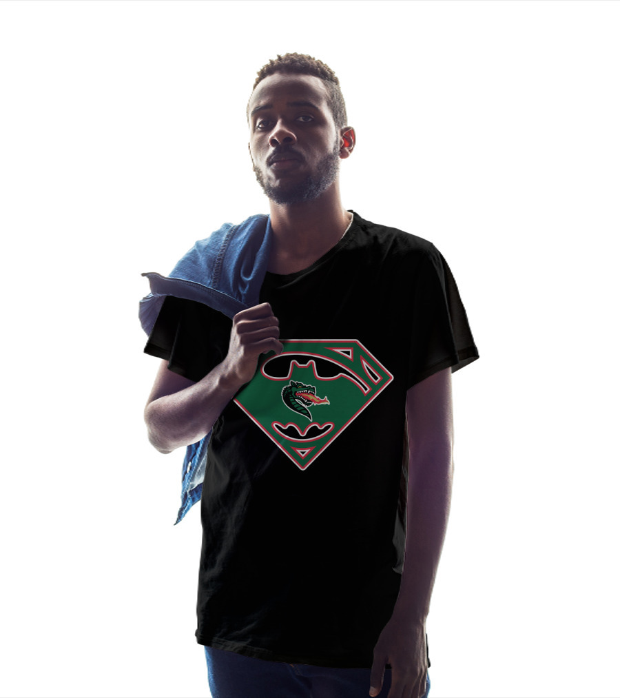 Uab Blazers Batman Superman Logo Crossover T-Shirt
