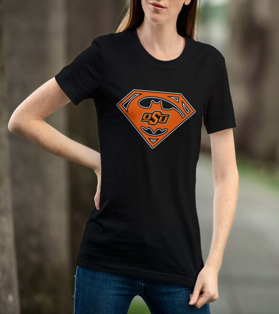 Osu Oklahoma State Cowboys Superhero Logo 38 T-Shirt