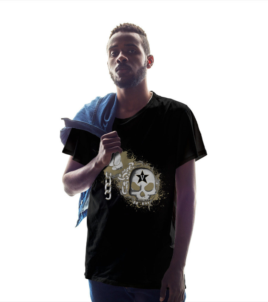 Vanderbilt Commodores Skull And Fist With Star T-Shirt