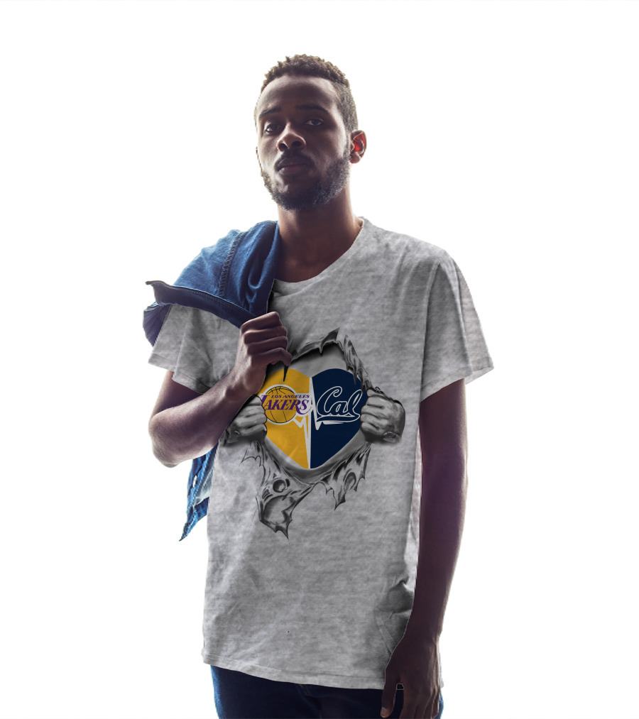 Los Angeles Lakers Cal Heart California Passion T-Shirt