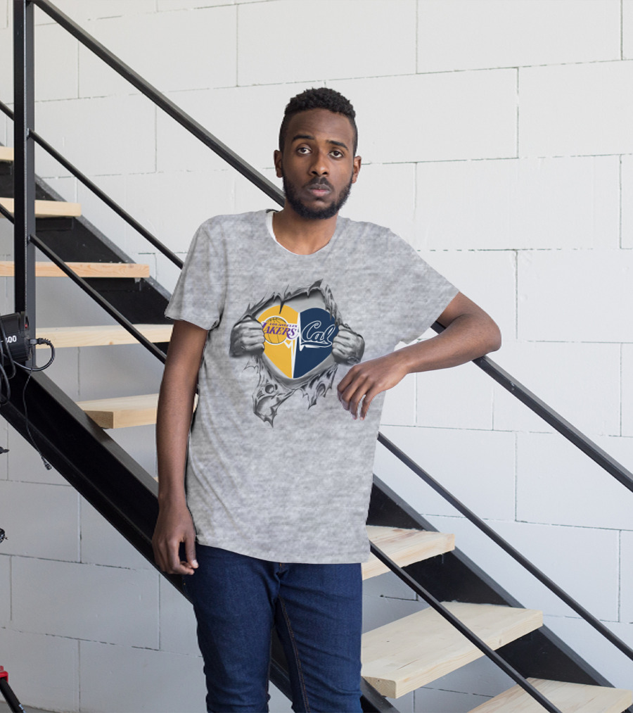 Los Angeles Lakers Cal Heart California Passion T-Shirt