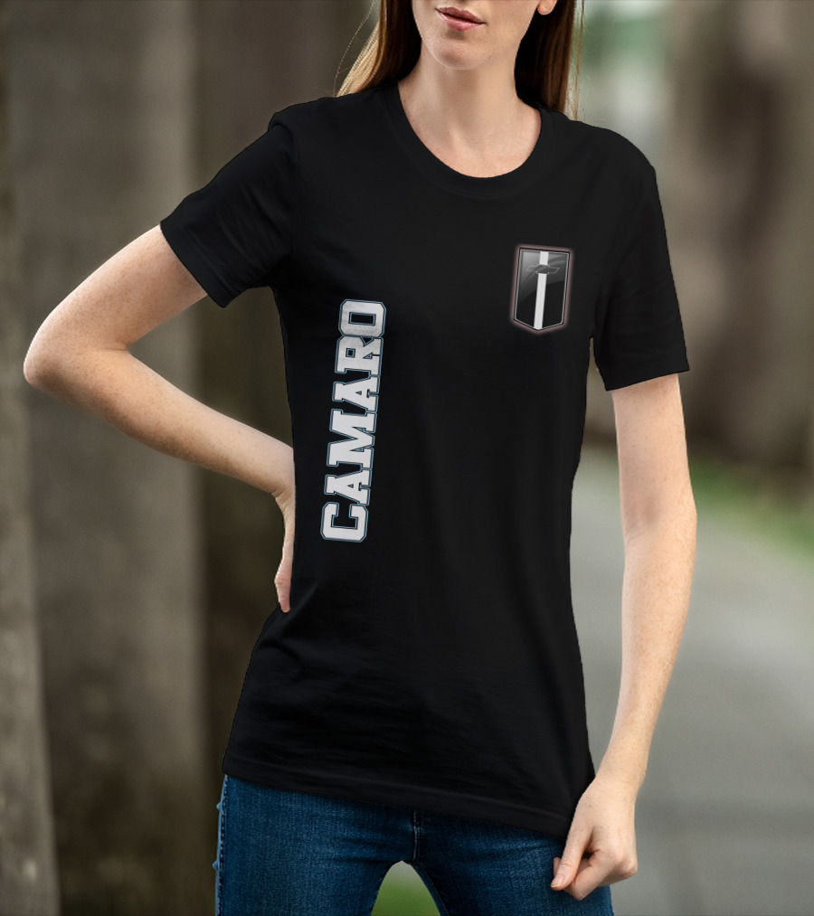 Camaro Text With Emblem T-Shirt