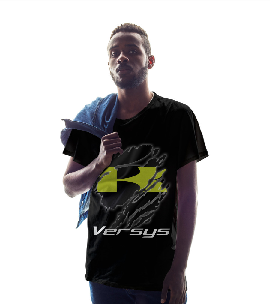 Rugged Kawasaki Versys Adventure Icon With Bold Green And Black Styling T-Shirt