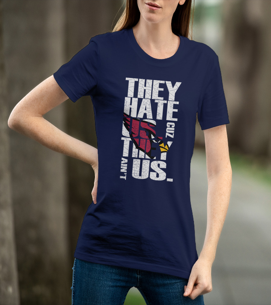 They Hate Us Cuz They Ain't Us Arizona Cardinals T-Shirt