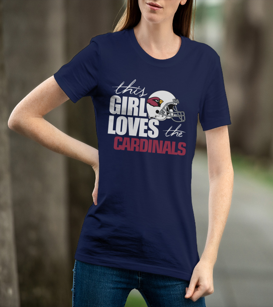 This Girl Loves The Arizona Cardinals Helmet T-Shirt