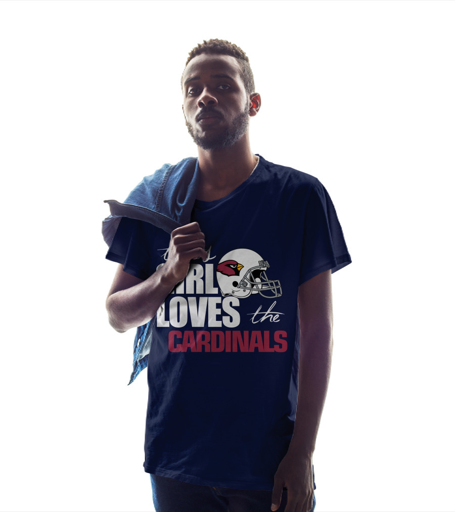 This Girl Loves The Arizona Cardinals Helmet T-Shirt