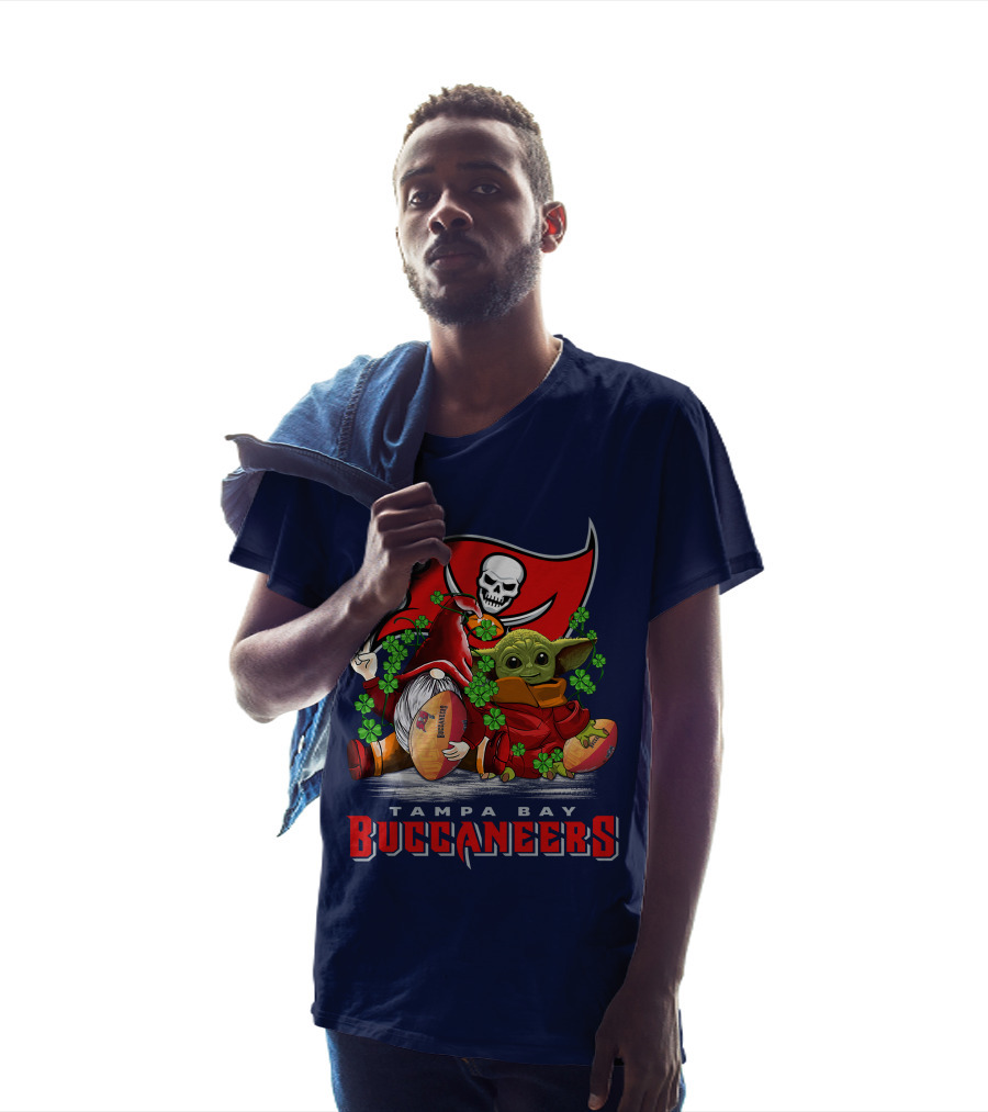 Tampa Bay Buccaneers Gnome And Baby Alien Football Peace T-Shirt