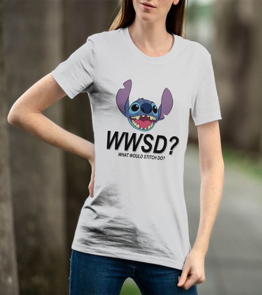 WWSD What Would Stitch Do? Disney Fan T-Shirt