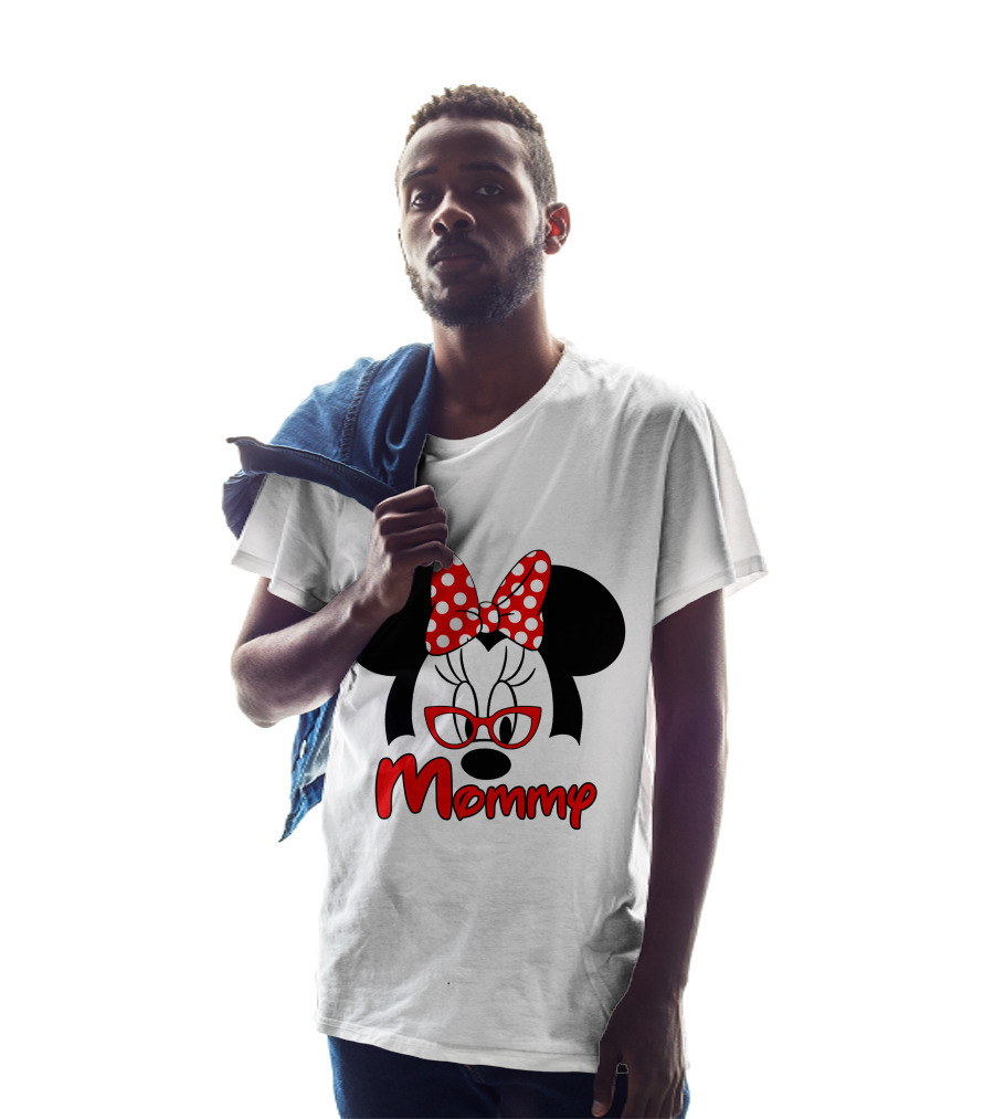 Minnie Mouse Red Bow Mommy T-Shirt