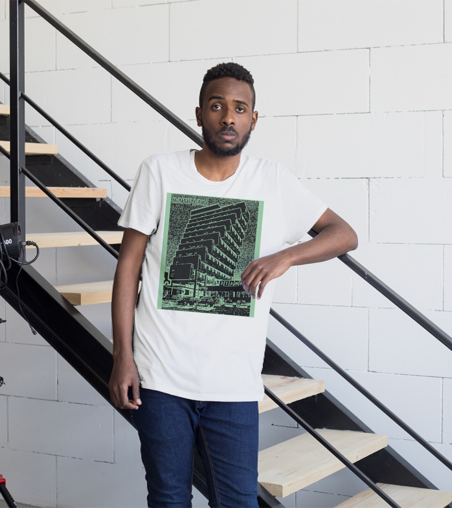 Molchat Doma Etazhi Album Cover Soviet Brutalism Architecture T-Shirt