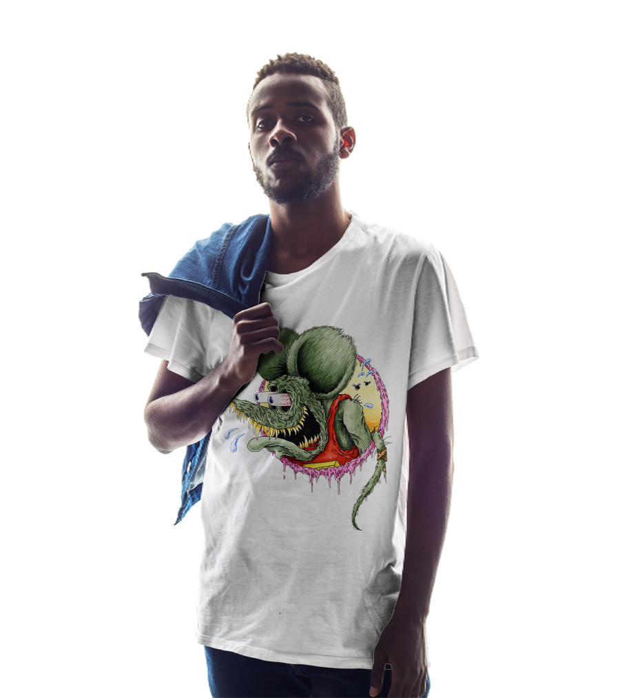 Rat Fink Classic Rat Fink Original Ed Roth Character Iconic Hot Rod T-Shirt