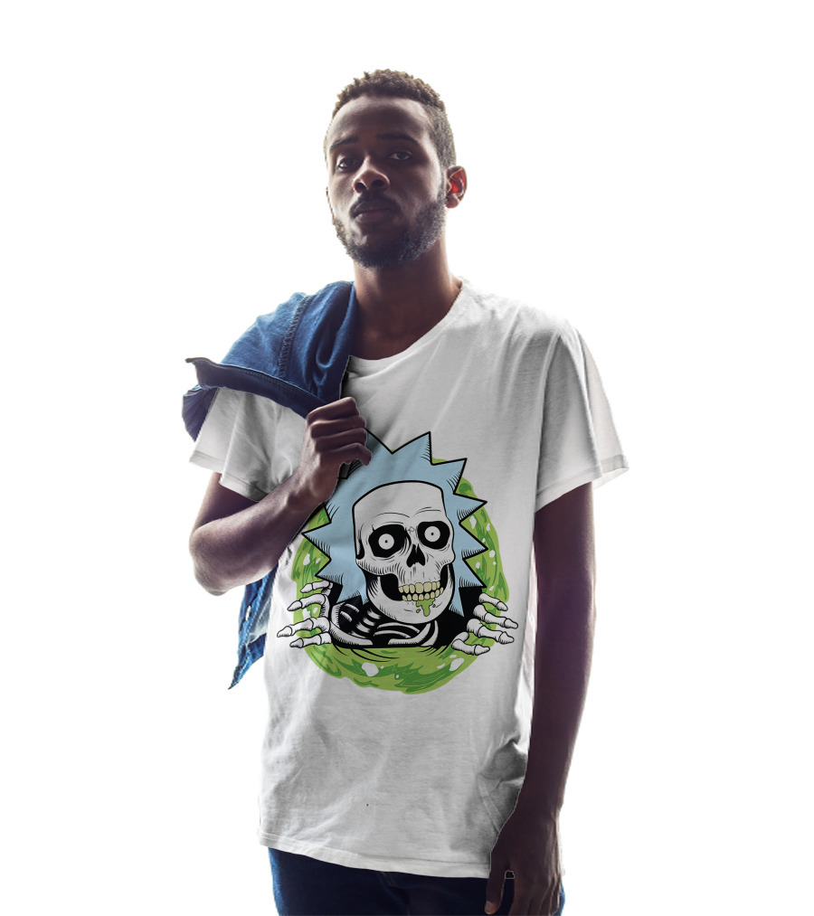 Rick And Morty Skull Portal Rick T-Shirt