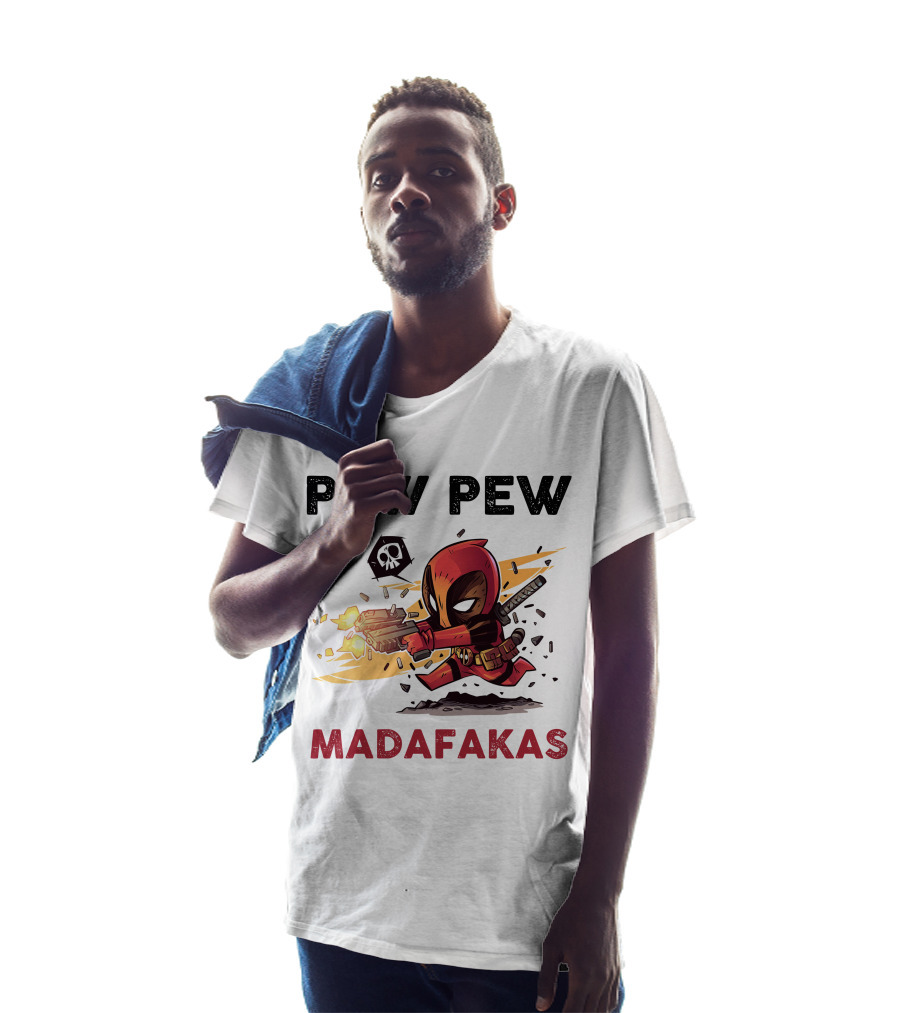 Pew Pew Madafakas Deadpool T-Shirt