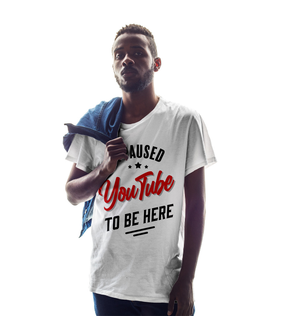 I Paused YouTube To Be Here Stars Red T-Shirt