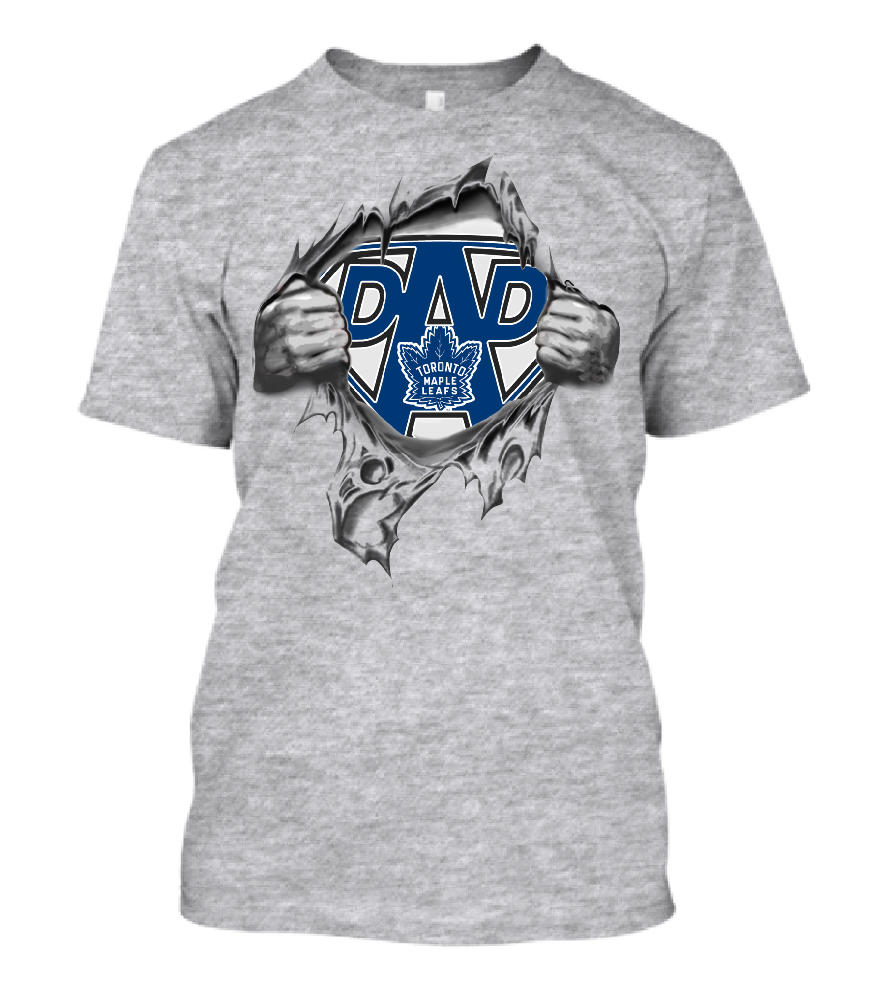 Toronto Maple Leafs Super Dad Logo Tear T-Shirt