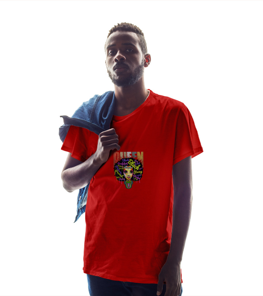 QUEEN Black Confident Melanin Proud Strong Educated Magic T-Shirt